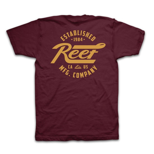 Reef Fasten Short Sleeve Tee - Burgundy