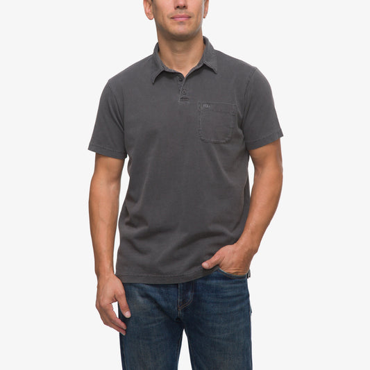 Reef Walker Short Sleeve Polo - Pirate Black