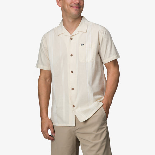Reef Lemmy Short Sleeve Shirt - Almond Milk