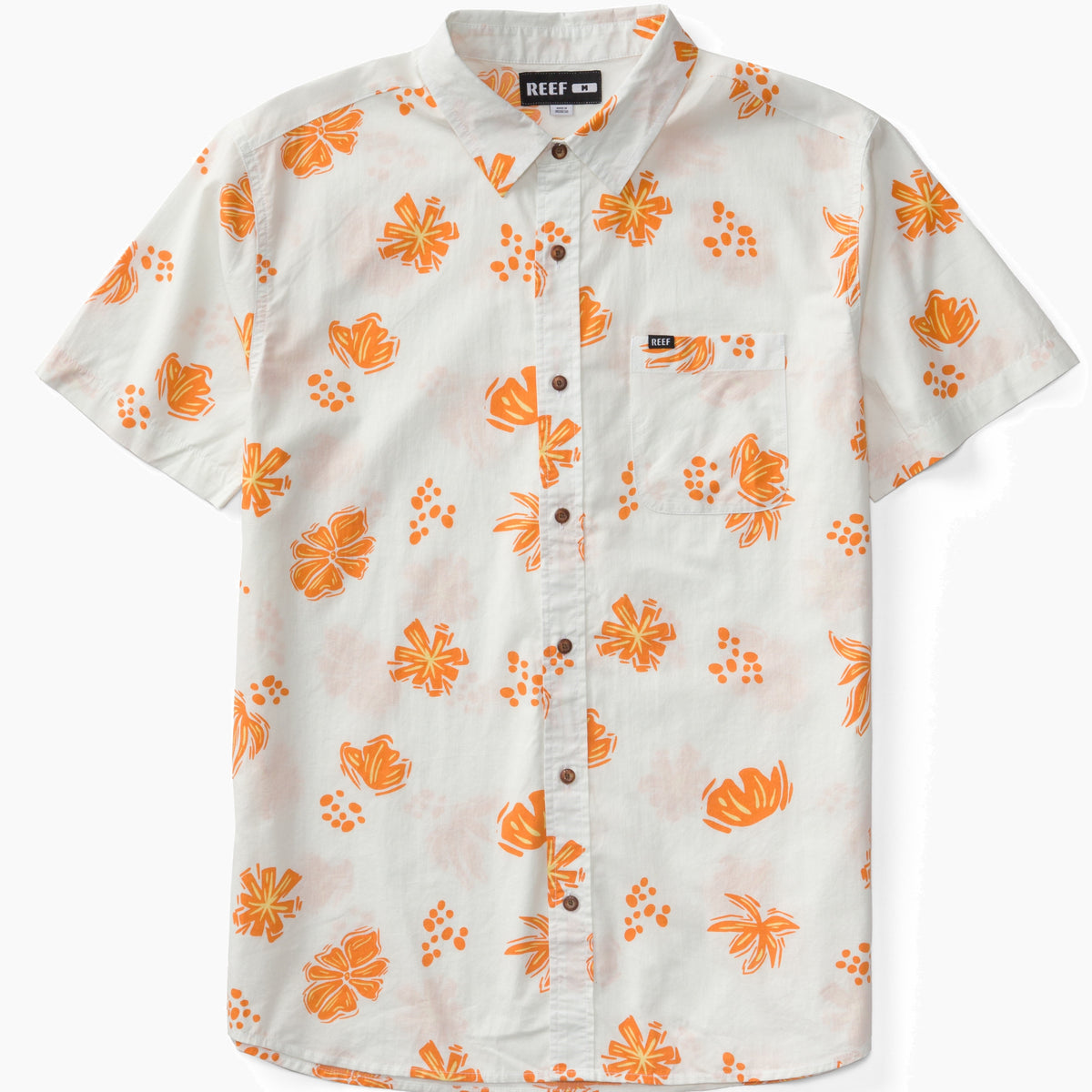 Reef Lawson Short Sleeve Shirt - Bright White