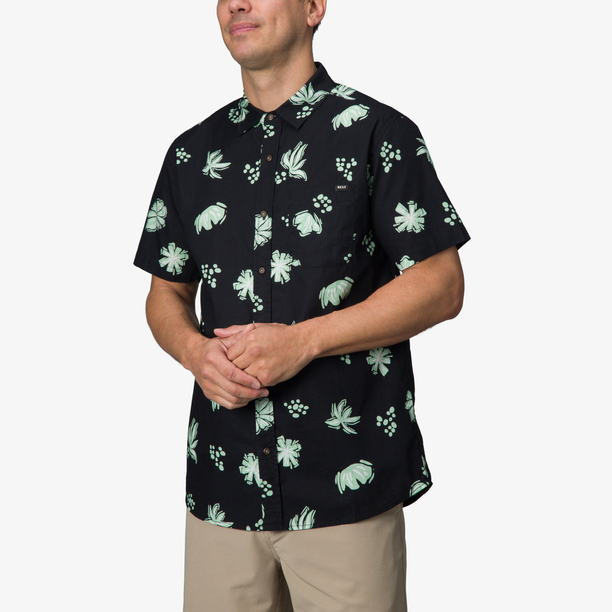 Reef Lawson Short Sleeve Shirt - Caviar