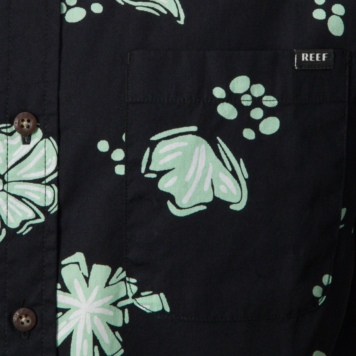 Reef Lawson Short Sleeve Shirt - Caviar