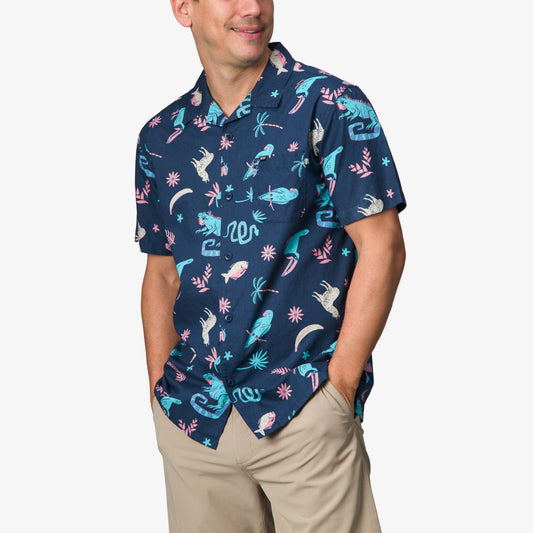 Reef Roy Short Sleeve Shirt - Insigna Blue
