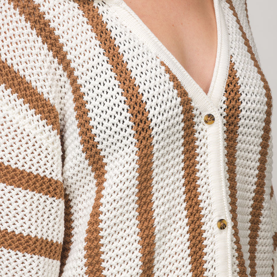 Reef Mika Button Down Top - Tobacco Brown
