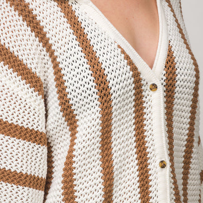 Reef Mika Button Down Top - Tobacco Brown
