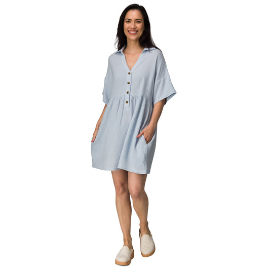 Reef Lainey Shirt Dress - Skyway
