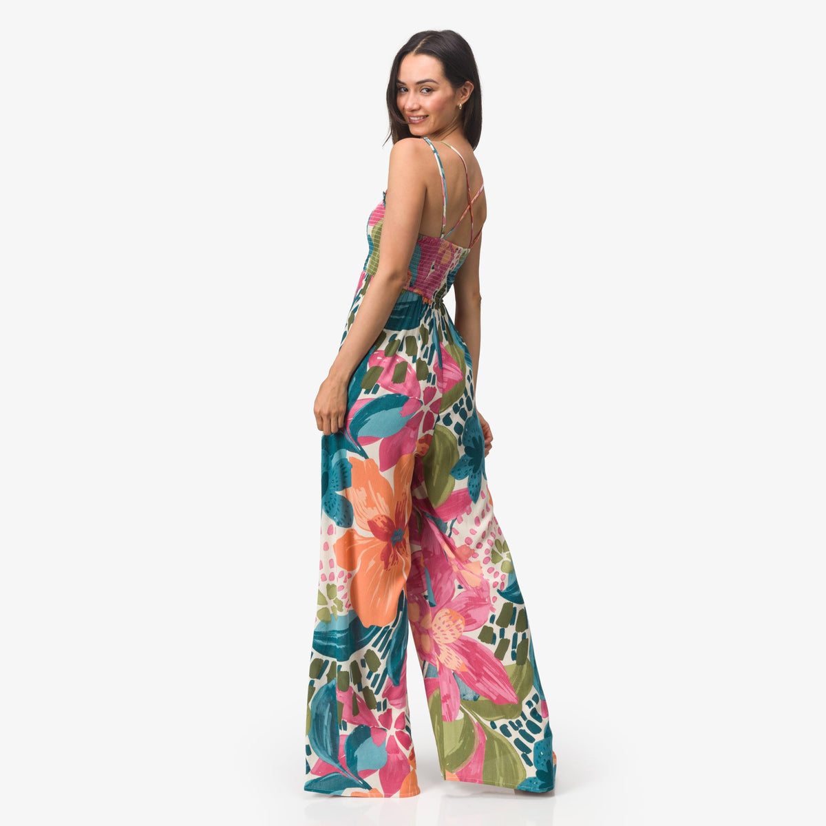 Reef Eve Wide Leg Romper - Eve Floral