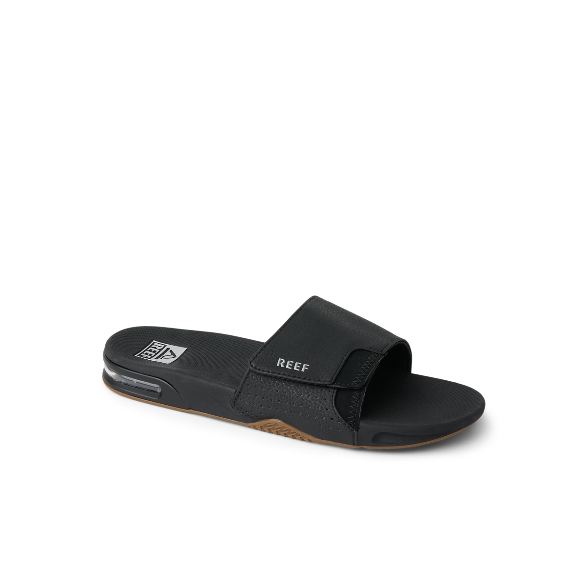 Reef Fanning Slide - Black/Silver