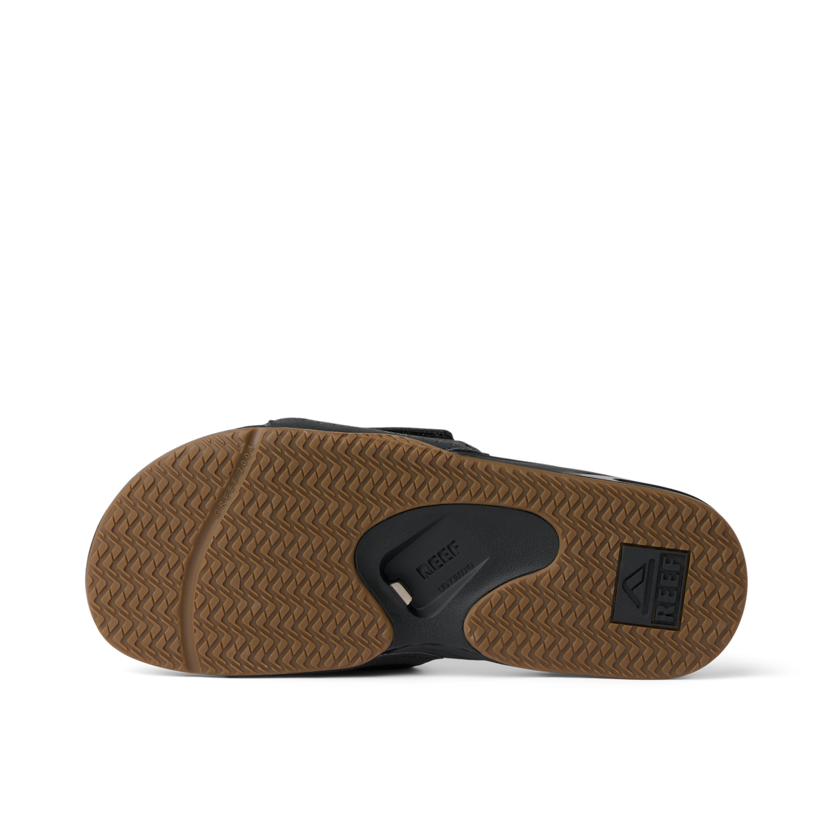 Reef Fanning Slide - Black/Silver