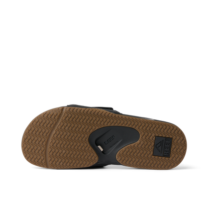 Reef Fanning Slide - Black/Silver