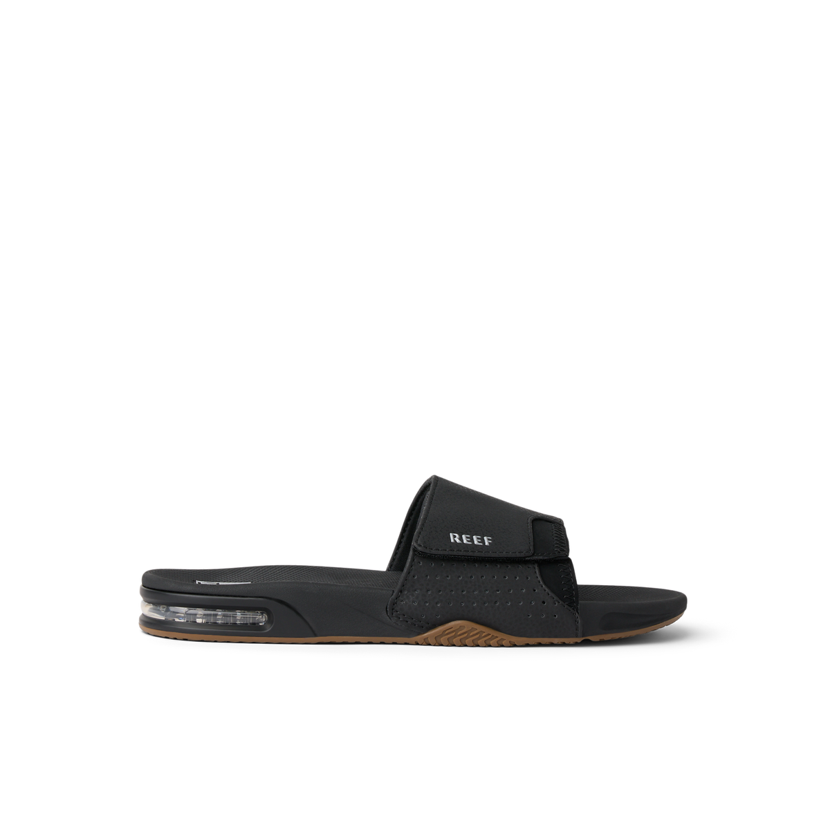 Reef Fanning Slide - Black/Silver