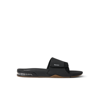 Reef Fanning Slide - Black/Silver