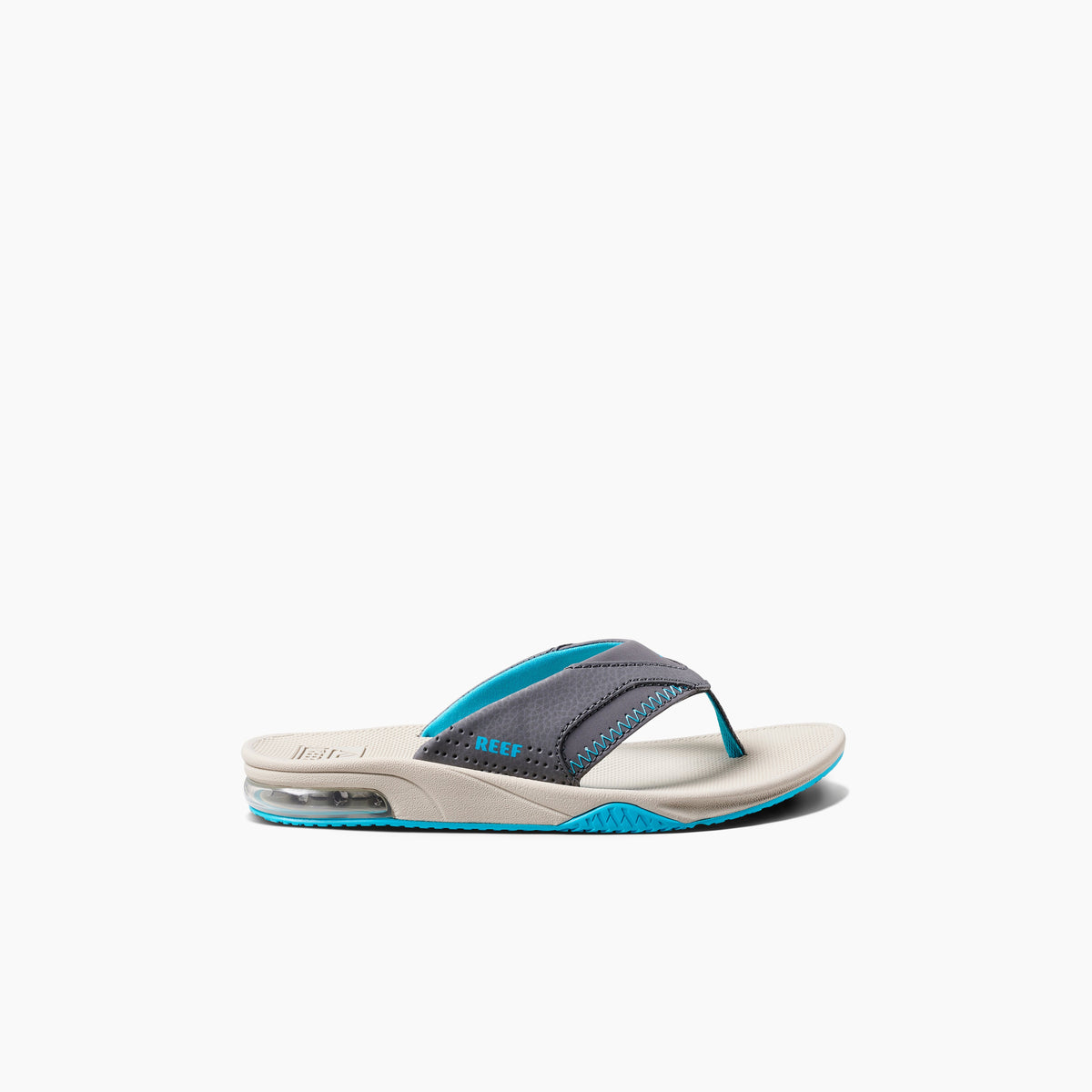 Reef Kids Fanning - Grey/Aqua/Oak