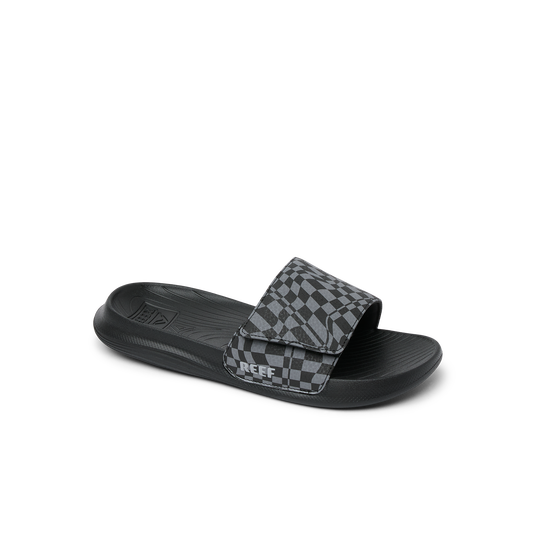 Reef Kids Salty Slide - Black Swell Checker