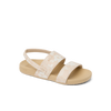 White Floral/Tan