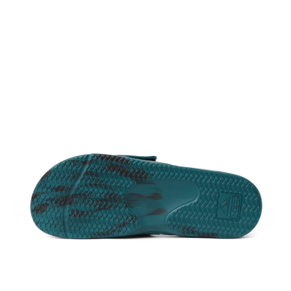 Reef Fanning Slide H2O - Deep Teal Marble