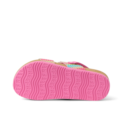 Reef Little Cushion Vista - Pink/Multi Raffia