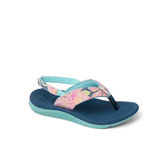 Reef Little Santa Ana - Navy/Aqua Multi