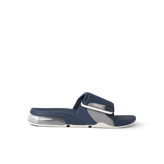 Reef Fanning + Slide - Navy/Grey/White