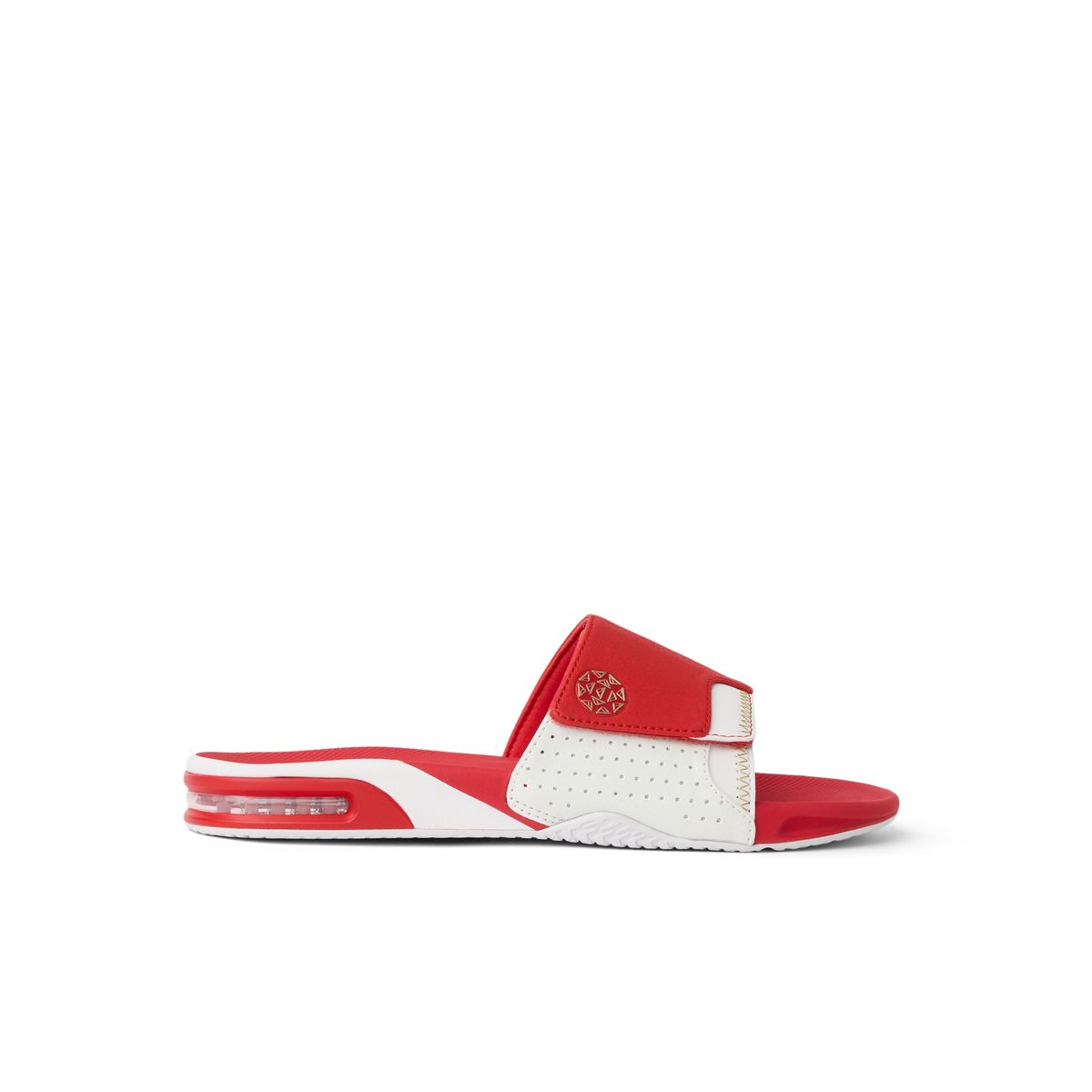 Reef Fanning Slide - Red/White/Gold