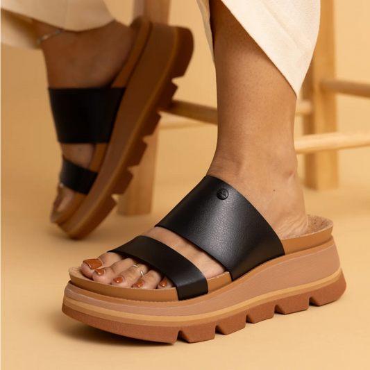 Reef Vista Luxe Siaa - Black/Tan