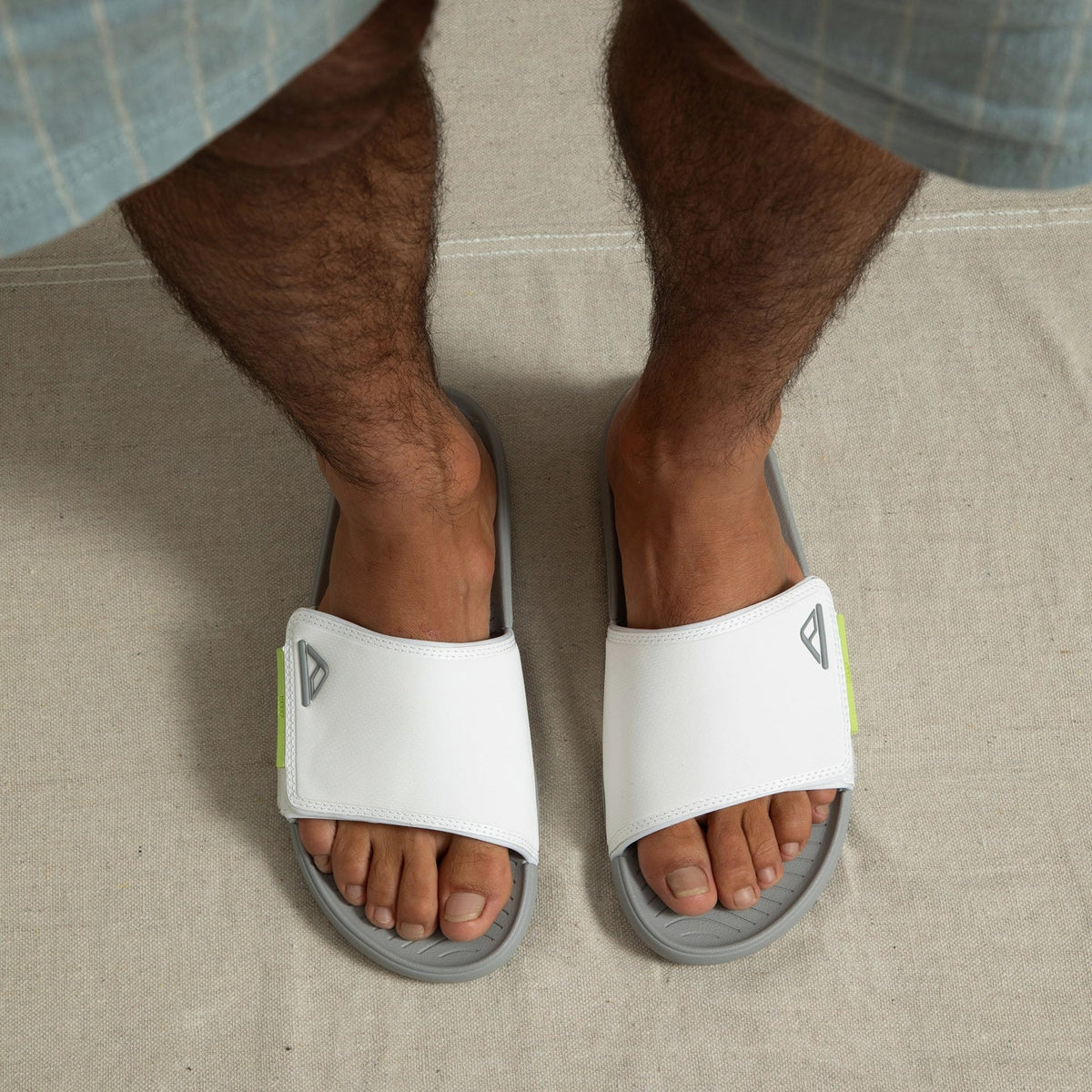 Reef Phantom Slab - White/Grey/Lime