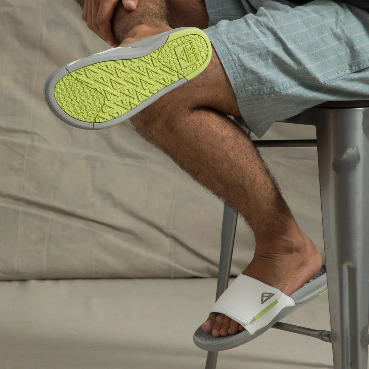 Reef Phantom Slab - White/Grey/Lime