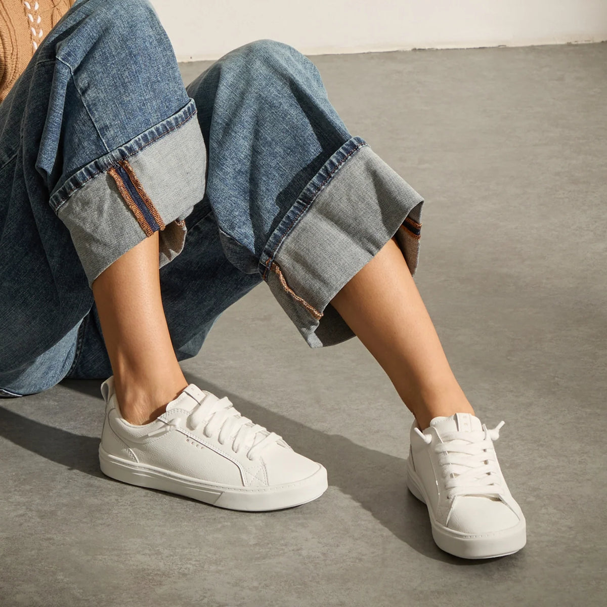 Reef Lay Day Lite - White Leather