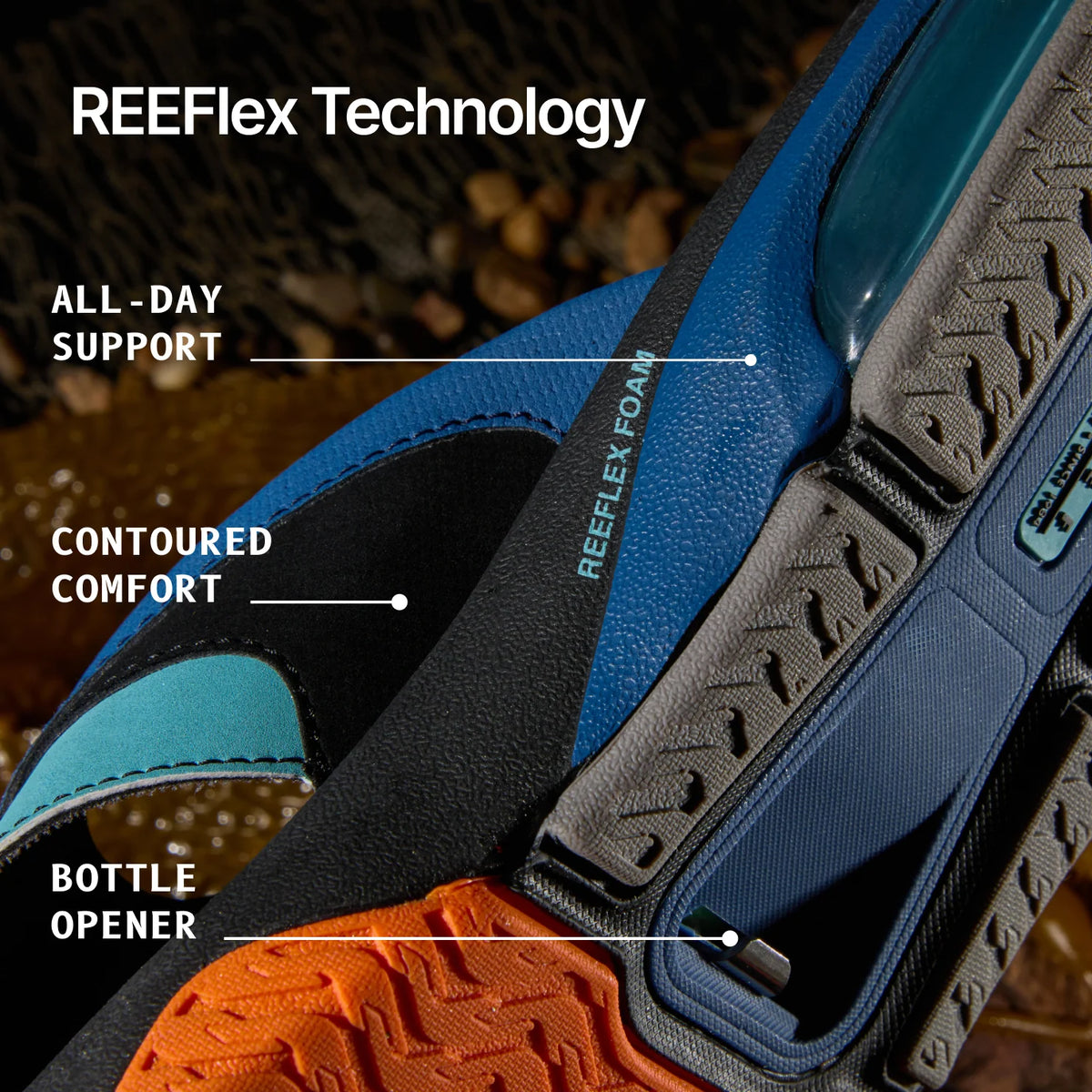 Reef Fanning + - Blue/Black/Orange