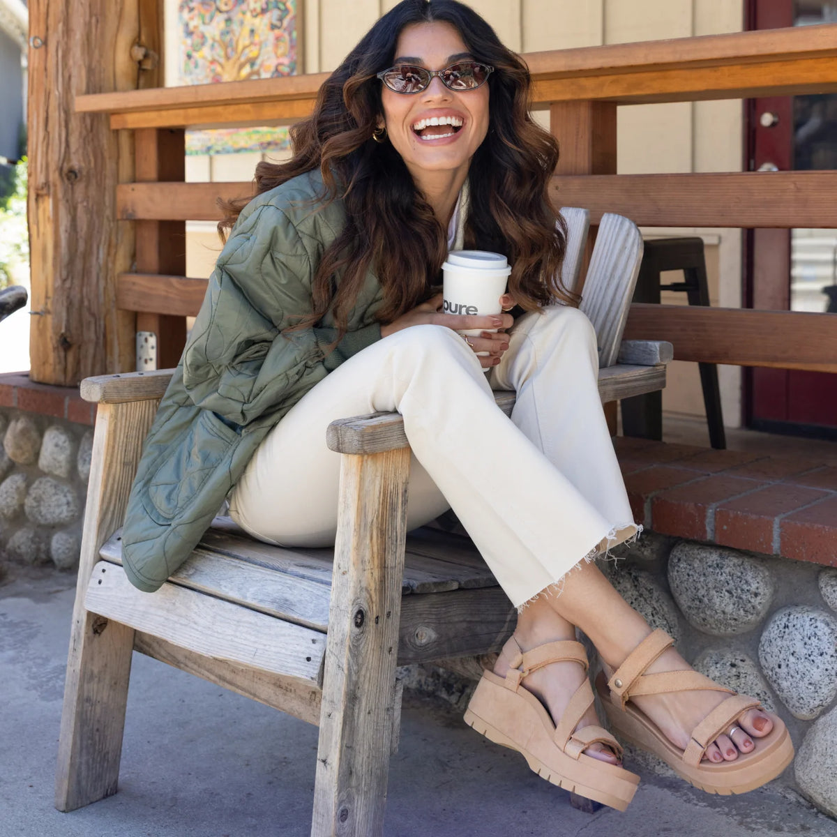 Reef Vista Higher Luna - Tan Suede