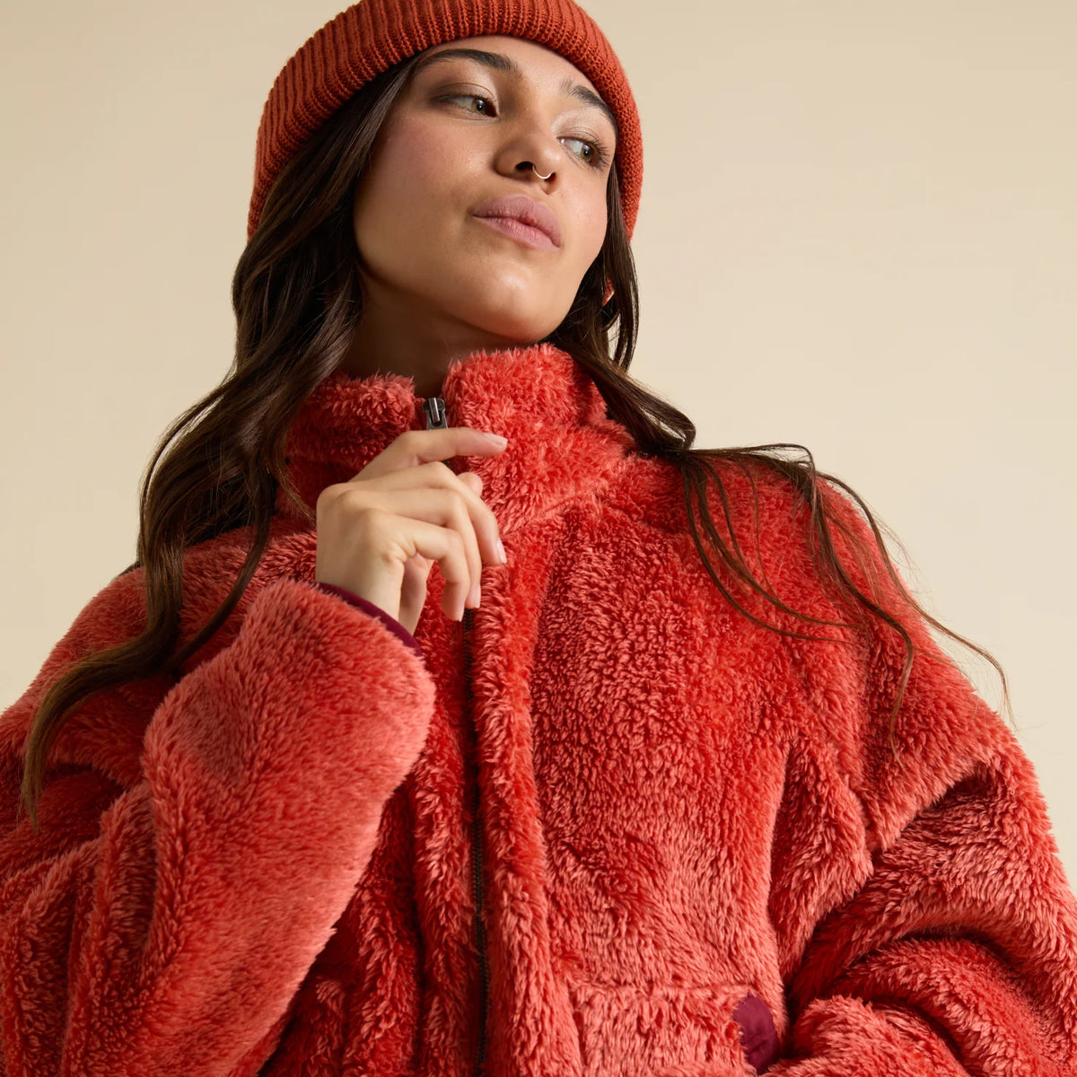 Reef Pilot Sherpa Jacket - Chili