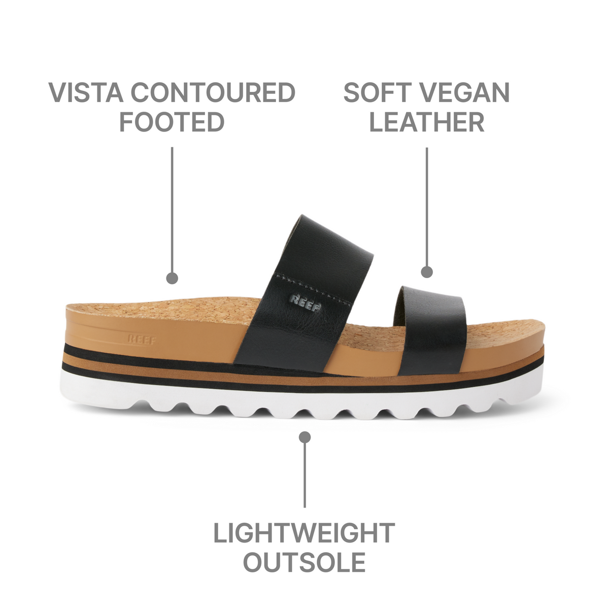 Reef Cushion Vista Hi - Black