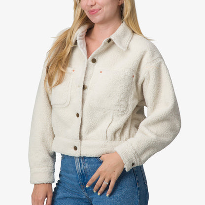 Reef Sammie Sherpa Jacket - Cream