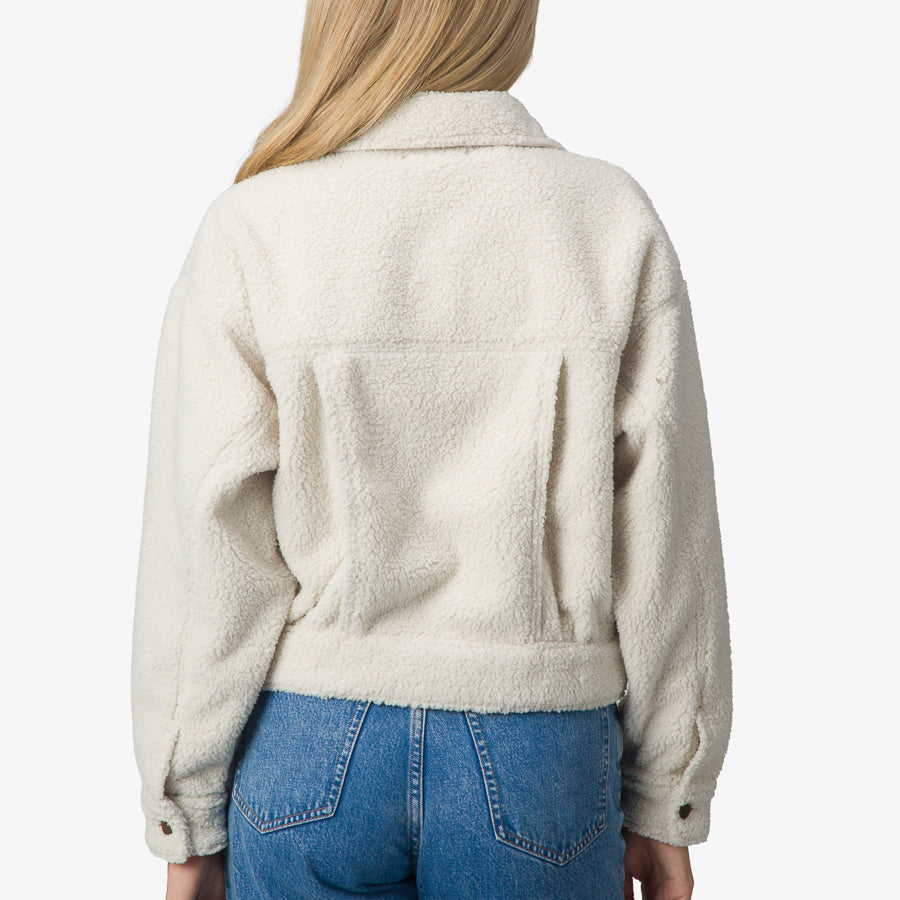 Reef Sammie Sherpa Jacket - Cream