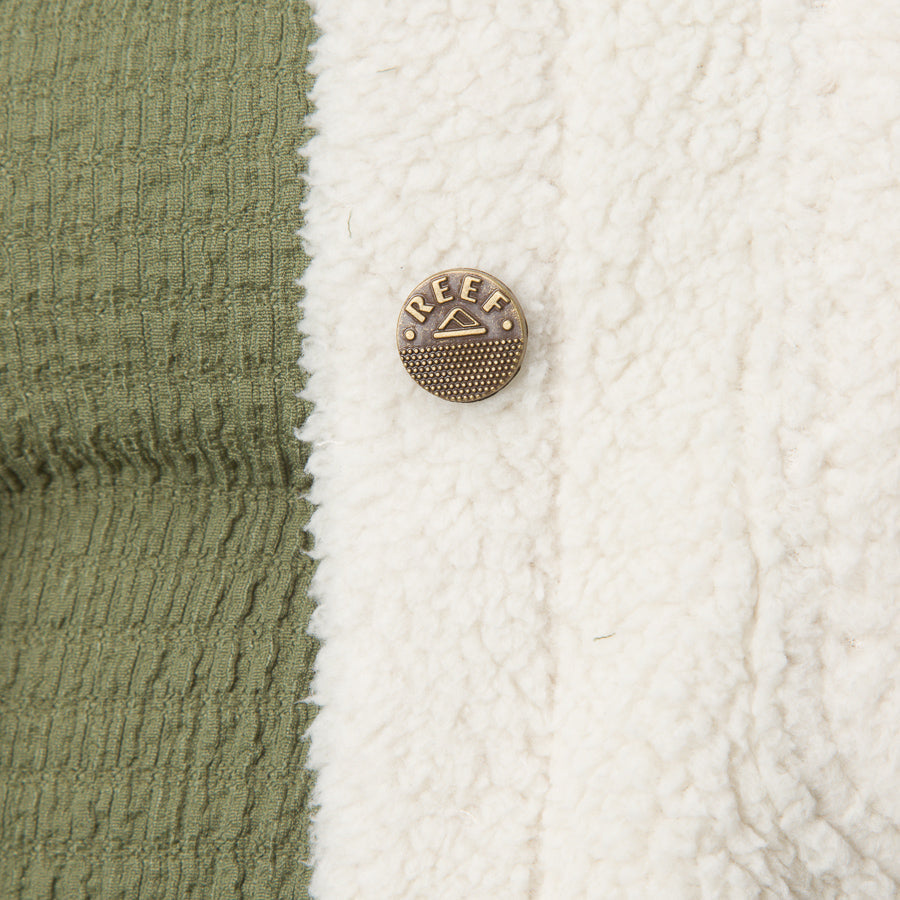 Reef Sammie Sherpa Jacket - Cream