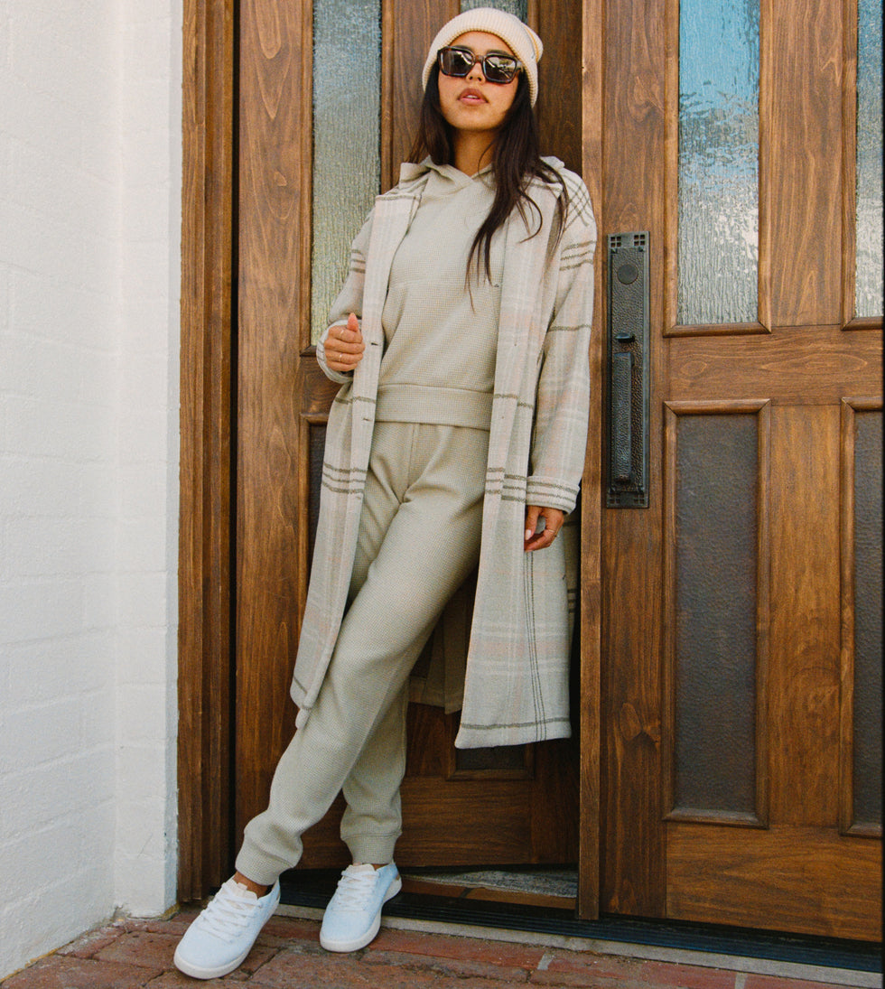 Reef Beverly Knit Trench - Desert Sage