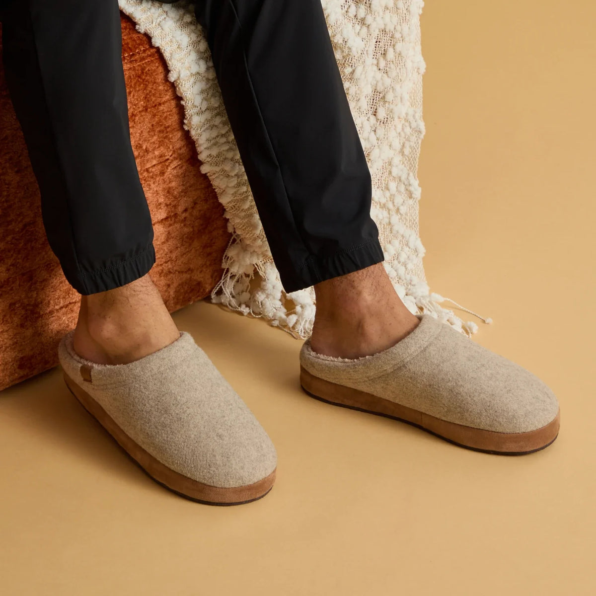 Reef Eventide Slipper - Tan Wool